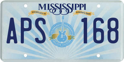 MS license plate APS168