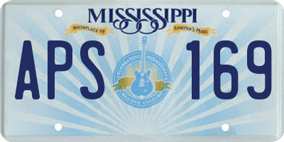 MS license plate APS169