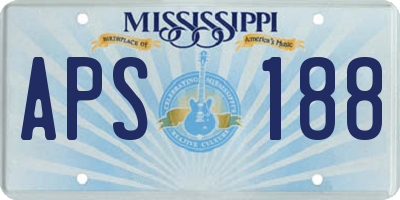 MS license plate APS188