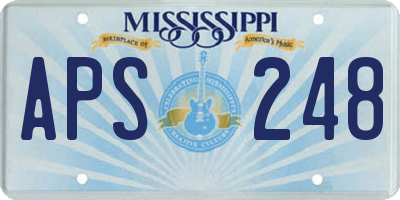 MS license plate APS248
