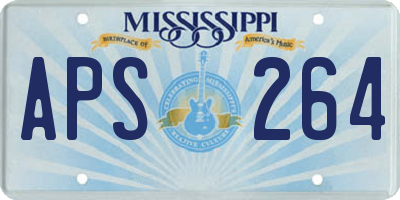 MS license plate APS264
