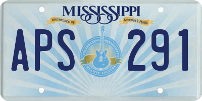 MS license plate APS291