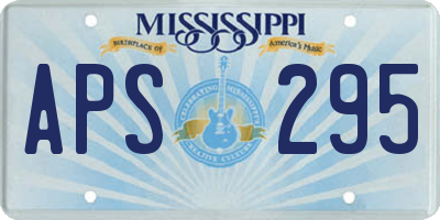 MS license plate APS295
