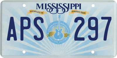 MS license plate APS297