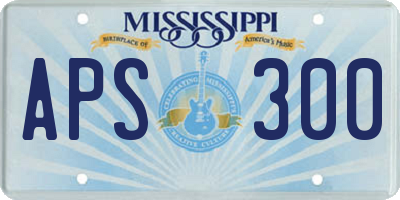 MS license plate APS300