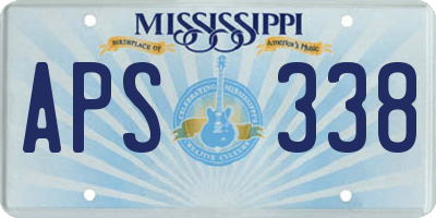 MS license plate APS338