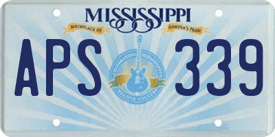 MS license plate APS339