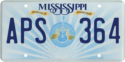 MS license plate APS364