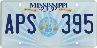 MS license plate APS395