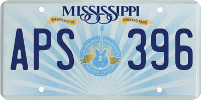MS license plate APS396