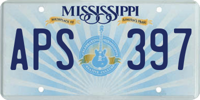 MS license plate APS397