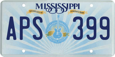 MS license plate APS399