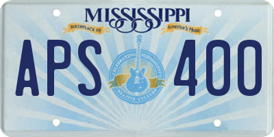 MS license plate APS400