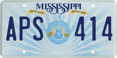 MS license plate APS414
