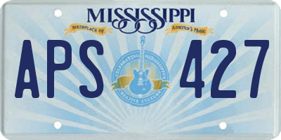 MS license plate APS427