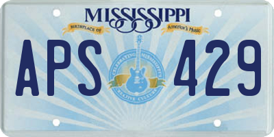 MS license plate APS429
