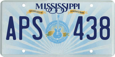 MS license plate APS438