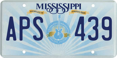 MS license plate APS439