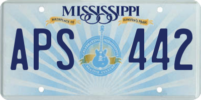 MS license plate APS442