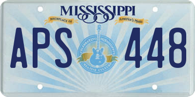 MS license plate APS448