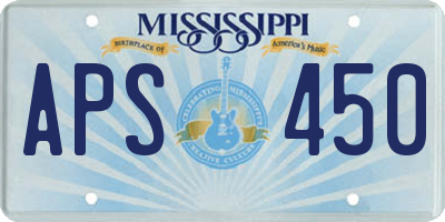 MS license plate APS450