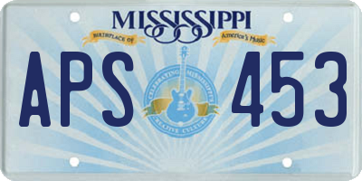 MS license plate APS453