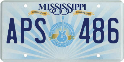 MS license plate APS486