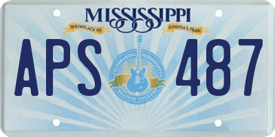 MS license plate APS487