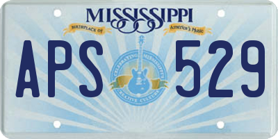 MS license plate APS529