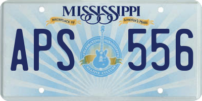 MS license plate APS556