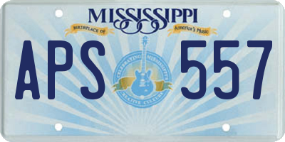MS license plate APS557