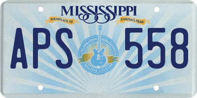 MS license plate APS558