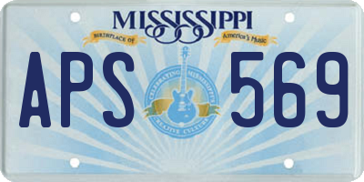 MS license plate APS569
