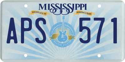 MS license plate APS571
