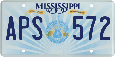 MS license plate APS572
