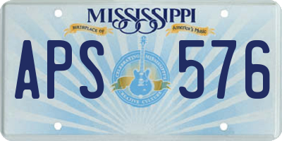 MS license plate APS576