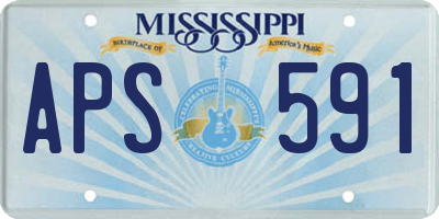 MS license plate APS591