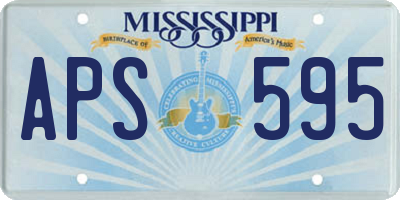 MS license plate APS595