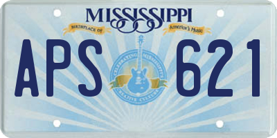 MS license plate APS621