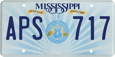 MS license plate APS717