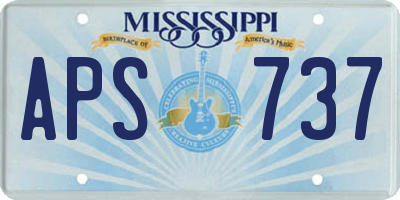 MS license plate APS737