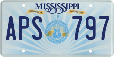 MS license plate APS797