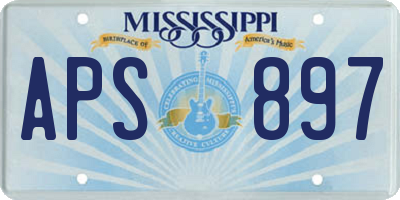 MS license plate APS897