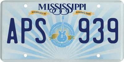 MS license plate APS939
