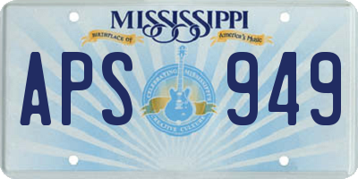 MS license plate APS949