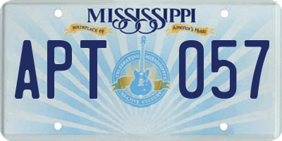 MS license plate APT057