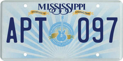MS license plate APT097