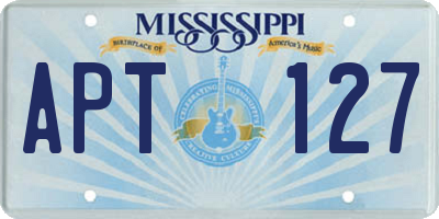 MS license plate APT127