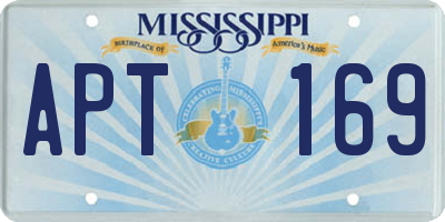 MS license plate APT169