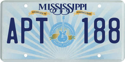 MS license plate APT188